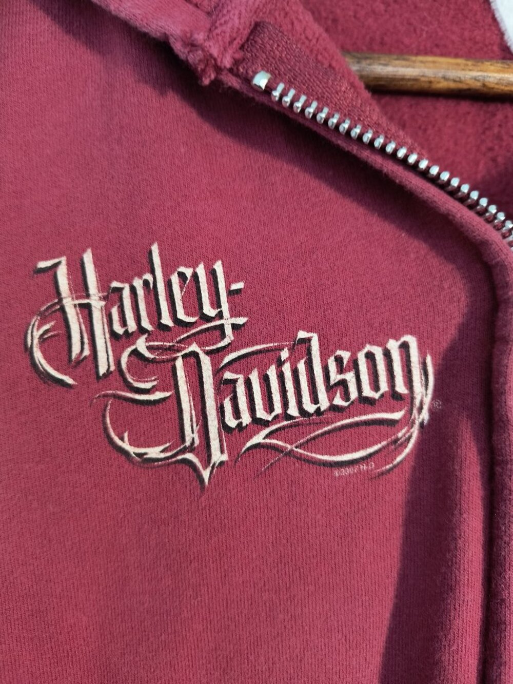 Harley Davidson Tampa Florida Full Zip Hoodie Women's Small Phoenix Graphic 2007 - Picture 3 of 11